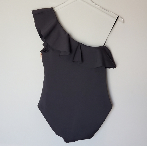 Ted Baker One Shoulder Ruffle Swimsuit - Picture 5 of 10